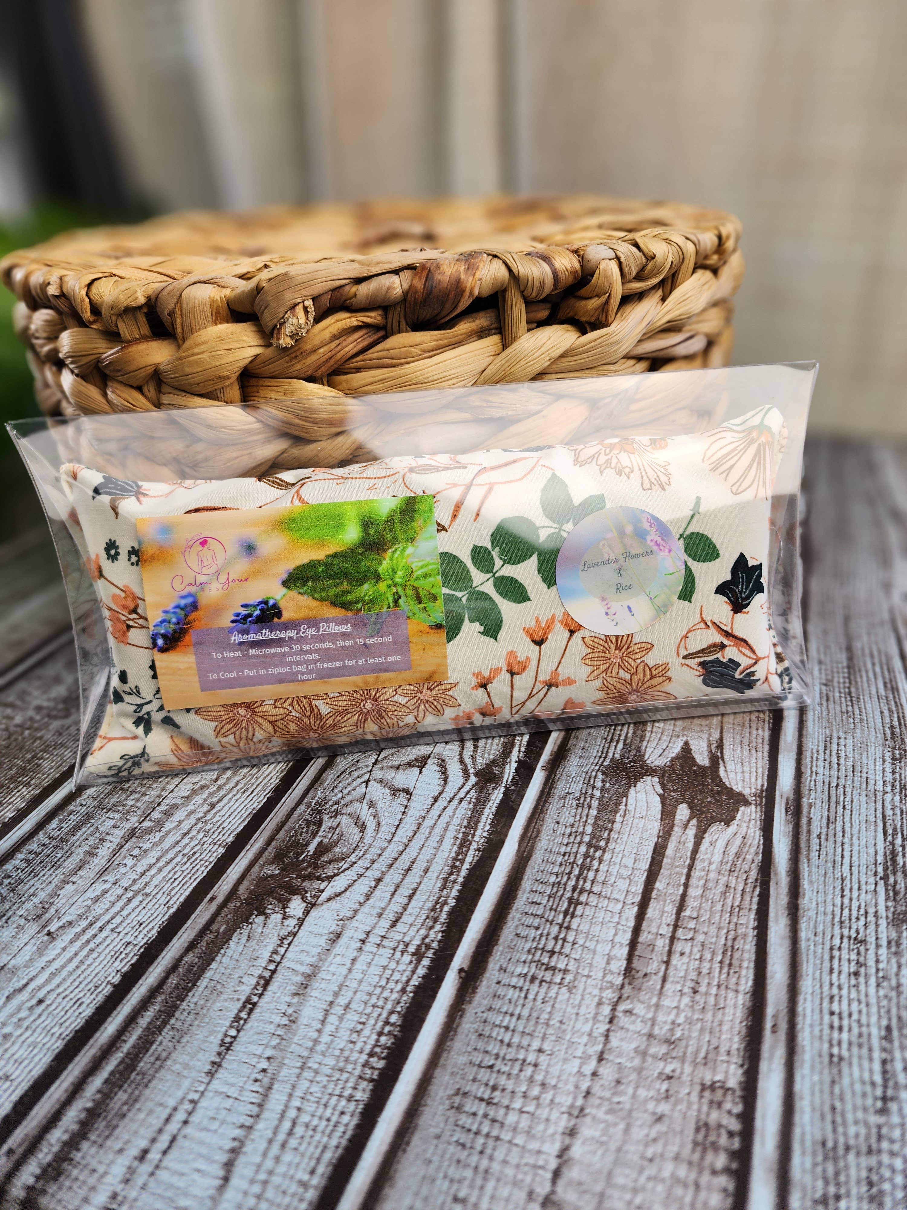 Calm Your Vibes - Wholesale Spa/therapy pillow - Special Retail Packaging for Eye Pillows & Neck Wraps1