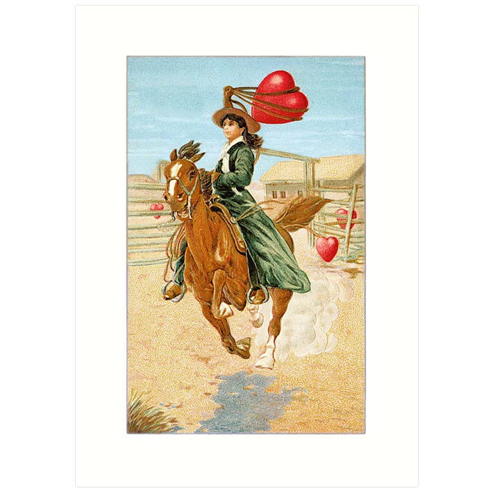 Lucca Paperworks - Wholesale Valentine's Day Card - Cowgirl | Valentine Greeting Card1