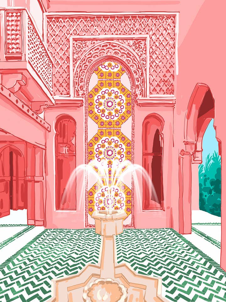 83 Oranges - Le Palais Blush pour la vente par BLUE SHAKER