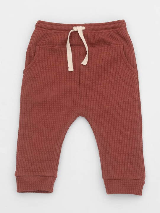 Joggers Orgânicos com Cós Elástico em Cerâmica por atacado de Kal Babies