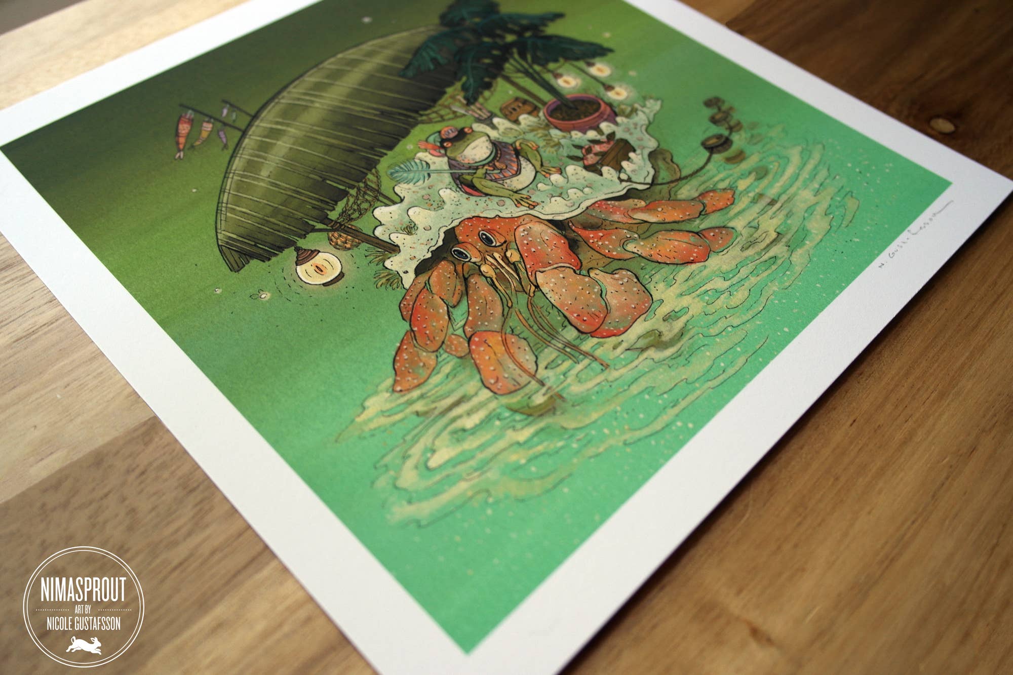 Nimasprout - Wholesale Art Print - Frog Merchant - Fine Art Print2