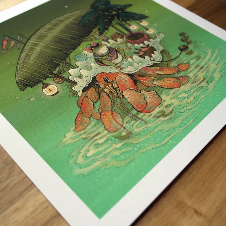 Nimasprout - Wholesale Art Print - Frog Merchant - Fine Art Print2