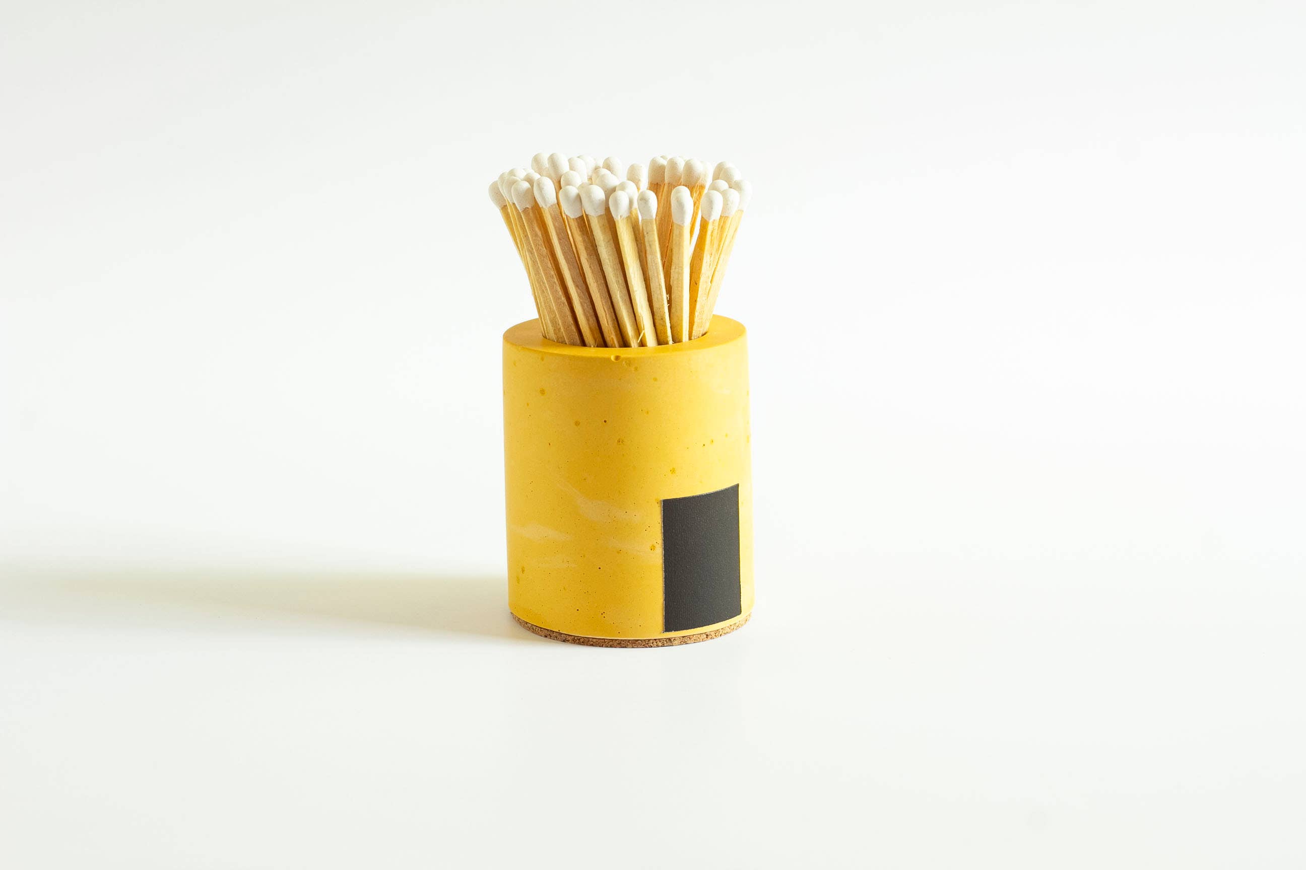 Tenn Prairie – wholesale Match holder – Cylinder Match Holder – Concrete Design with 3-Inch Safety Matches3