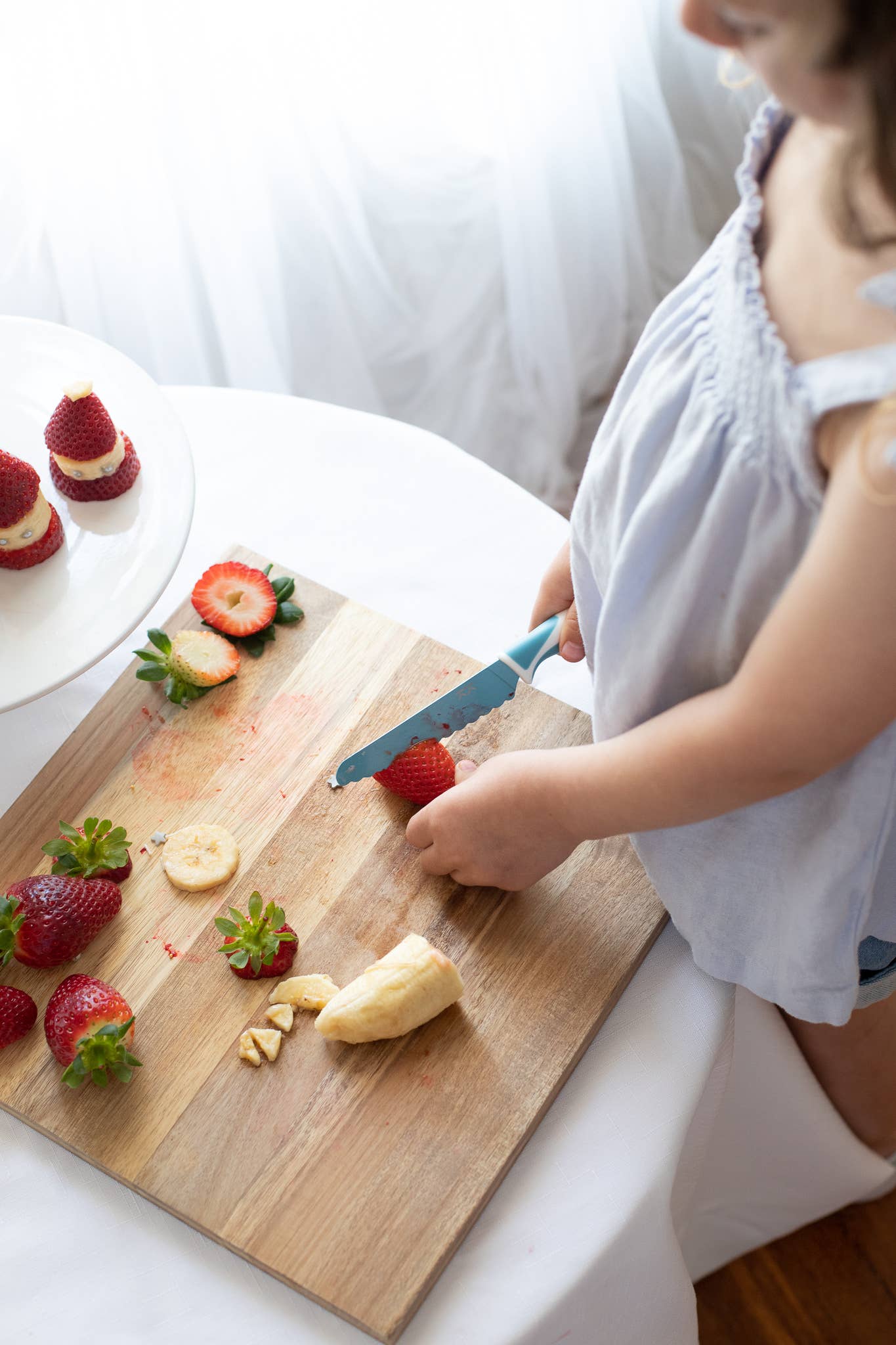 Maighan Distribution - Wholesale Kitchen/Utility Knife - Kiddikutter Child Safe Knife Sky Blue2