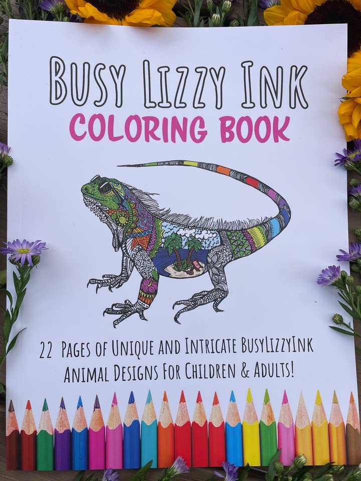 Coloring Book for wholesale by Busy Lizzy Ink