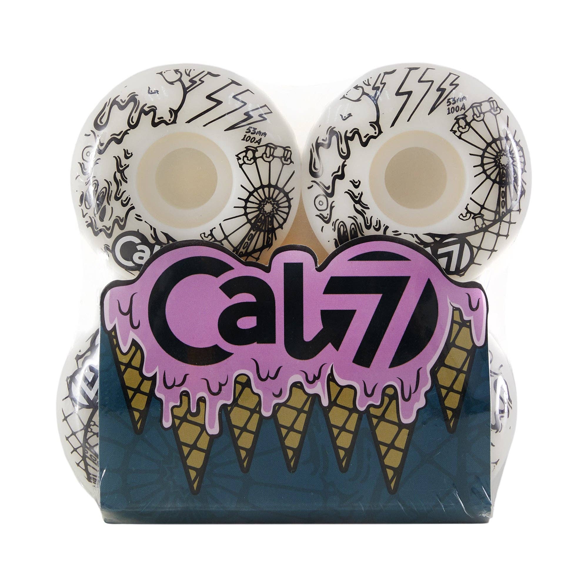 Cal 7 - Wholesale Sporting Accessories - Scream Wheels 53mm - White5