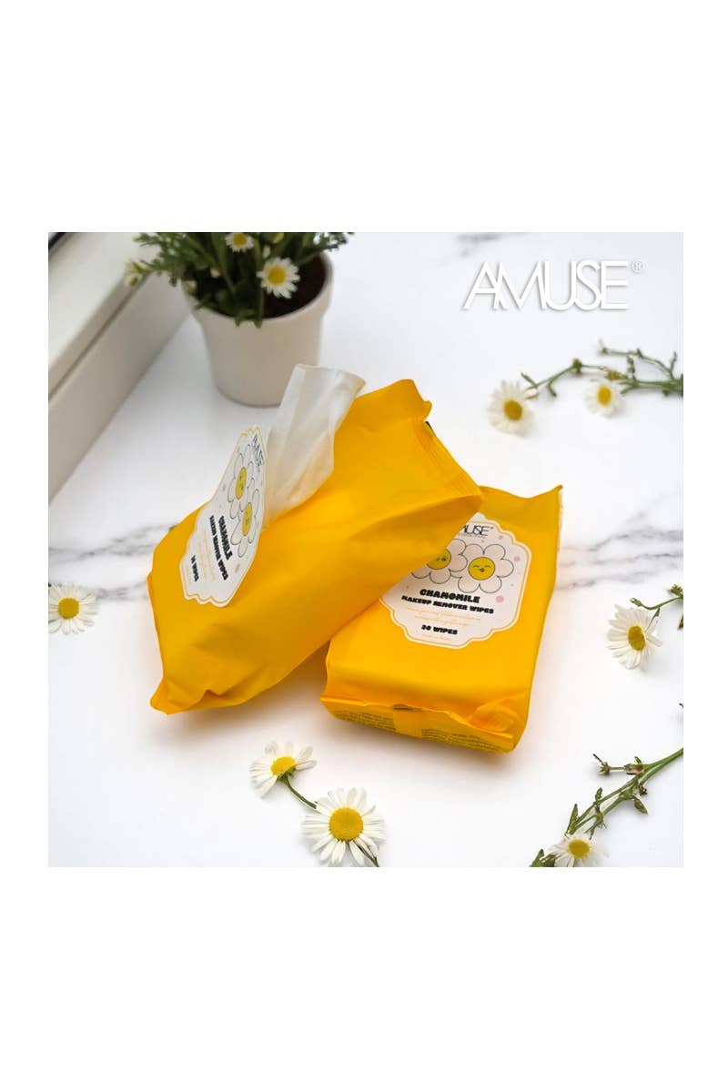 PINEAPPLE Beauty - Wholesale Makeup Remover - Amuse AM626 Chamomile Makeup Remover Wipes - 6pcs 1