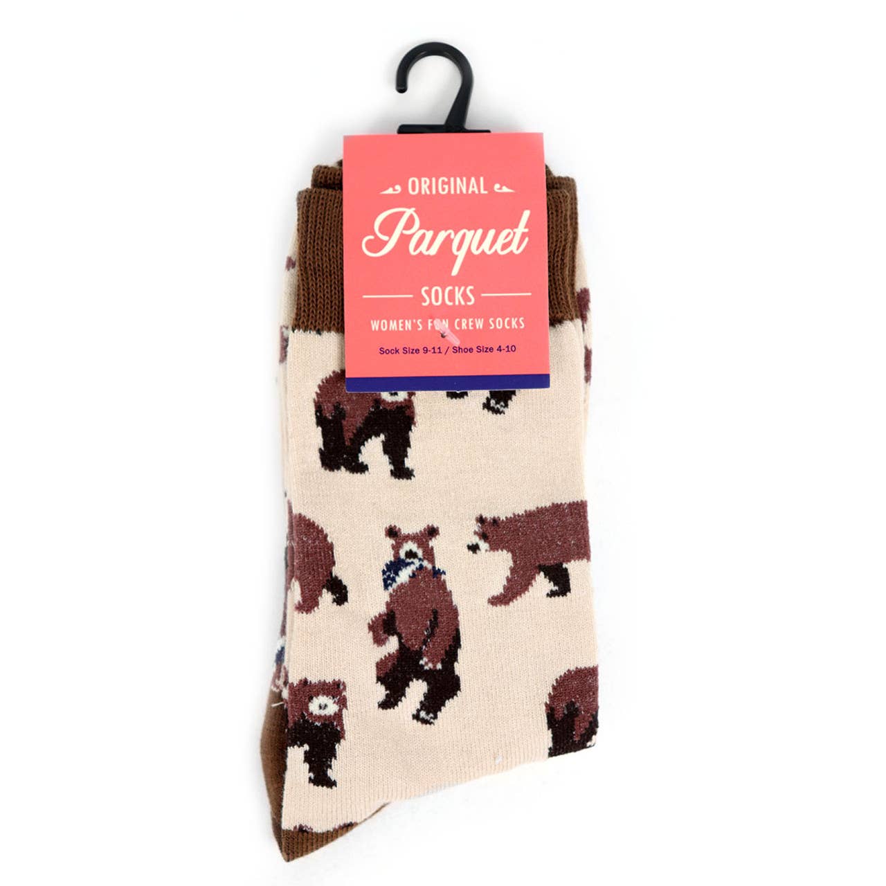 Selini New York - Vente Chaussettes – femme - Chaussettes Brown Bear Novelty pour femmes - LNVS19377-YW4