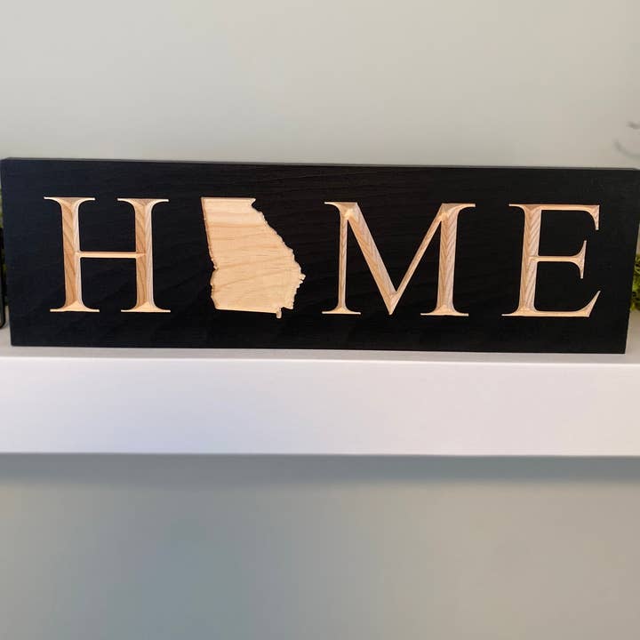 Creative Carpentry of Maine - Wholesale Sign - Georgia “Home” Sign