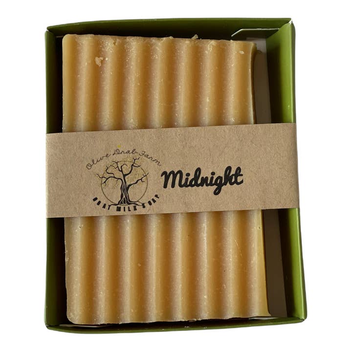Midnight Goat Milk Bar Soap for wholesale by Olive Drab Farm