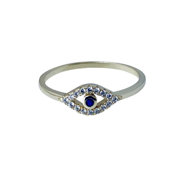 Cz Evil Eye Ring for wholesale by Modern Opus