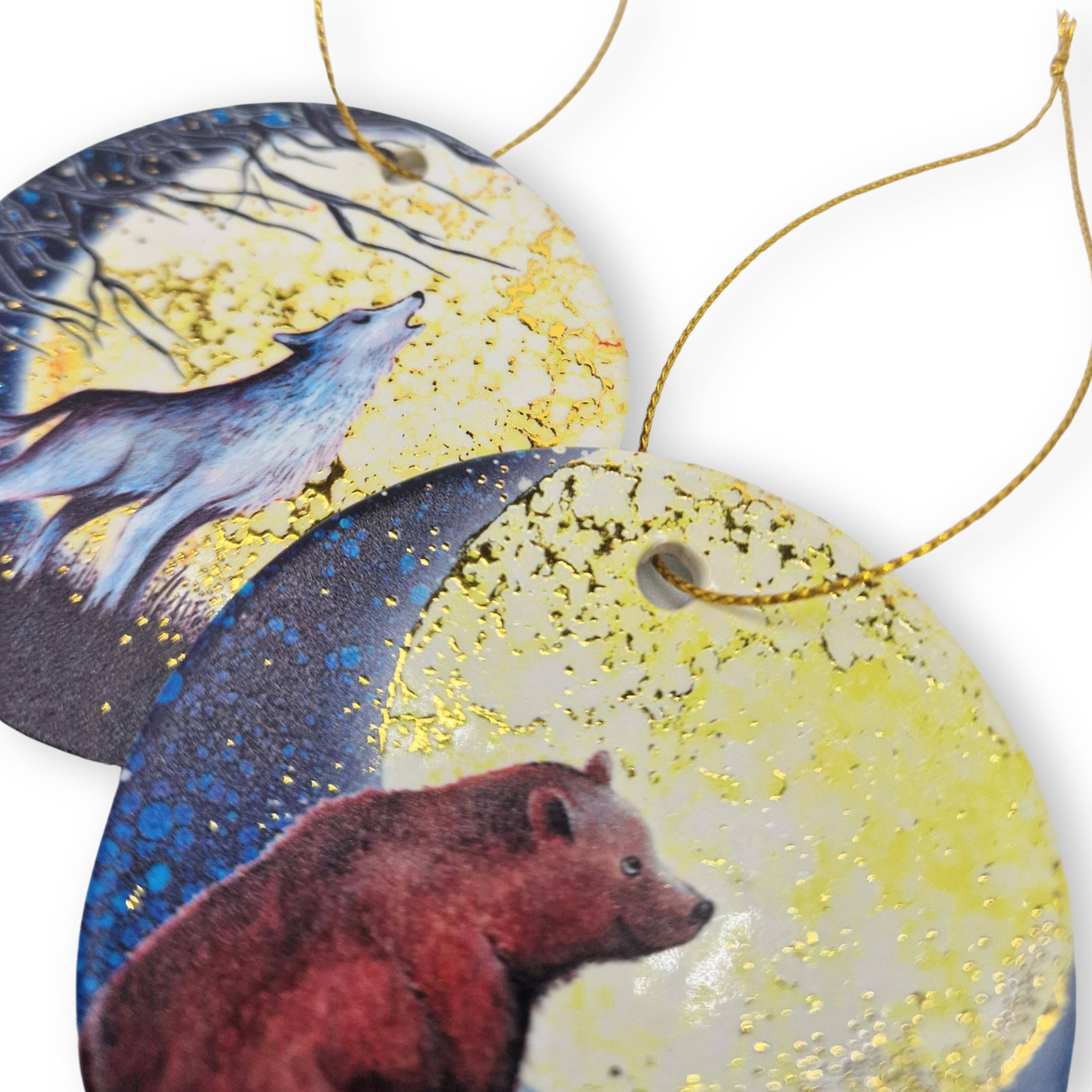 By Jo Crafts – wholesale Christmas decoration – Wolf & Bear Tree Hanging Decoration8