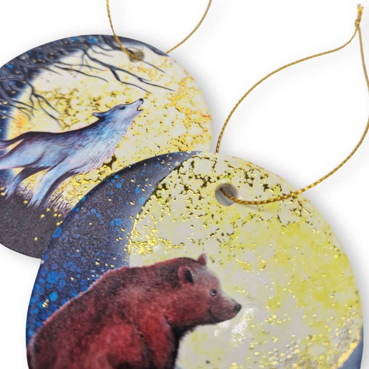 By Jo Crafts – wholesale Christmas decoration – Wolf & Bear Tree Hanging Decoration8