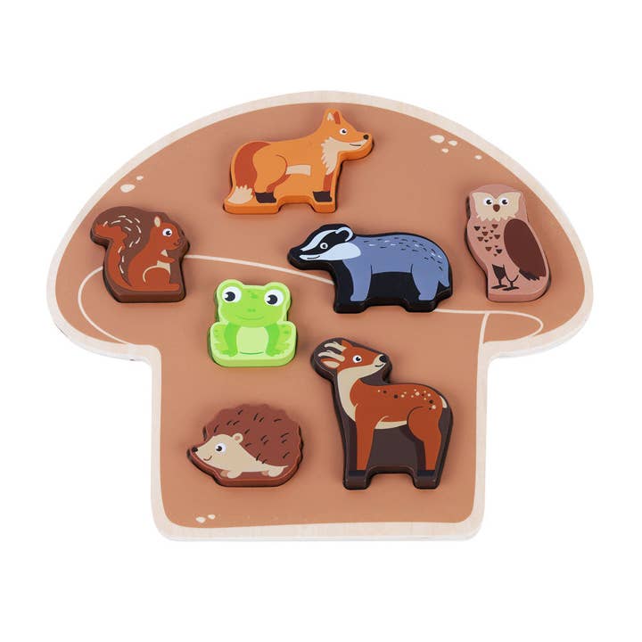 JUMINI Woodland - Chunky Mushroom Shape Puzzle for wholesale by Inside Out Toys