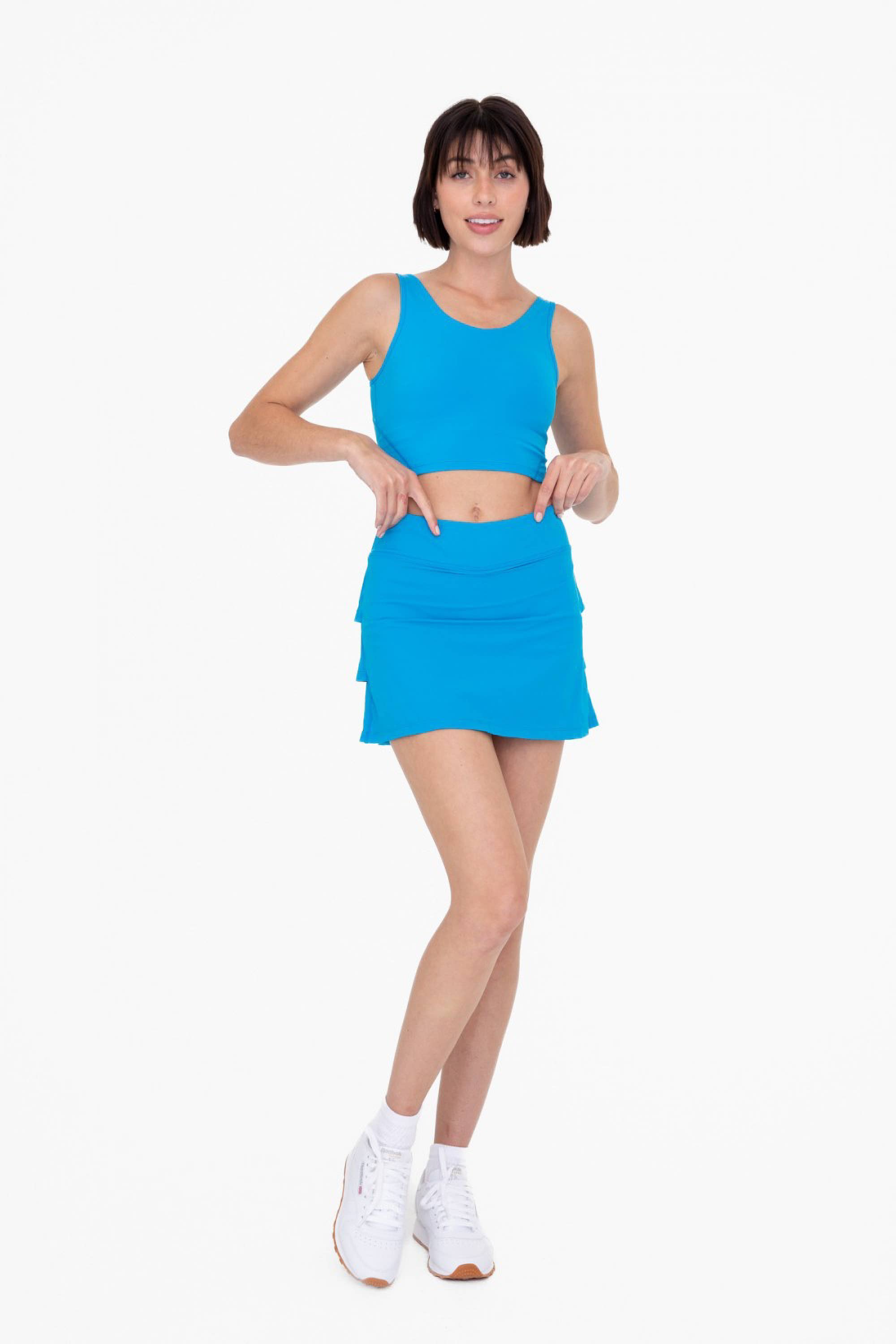 Mono B – Großhandel Skort – Damen – Aktiver Skort mit mikroperforierter Raffung hinten10