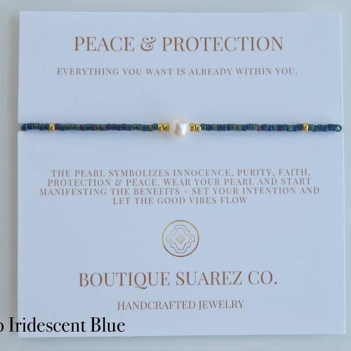 Boutique Suarez Co. - Wholesale Beaded Bracelet - Manifest Peace - Pearl Bracelet20