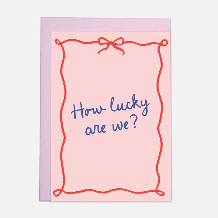 Quelle chance - carte de vœux pour la vente par Kaart Blanche