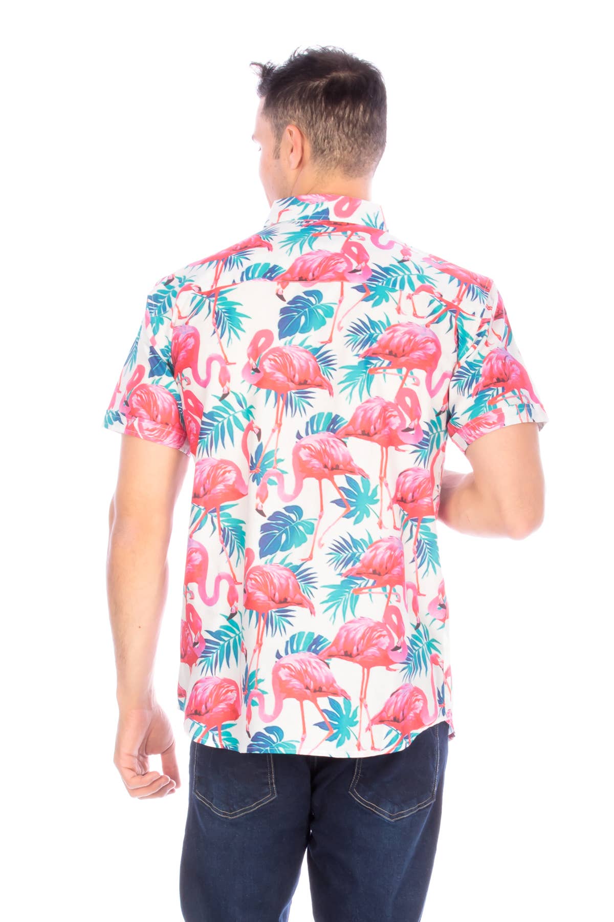 Hawk's Bay - Wholesale Button Down Shirt - Men's - Men's Printed Woven Hawaii Floral Short Sleeve Cotton Shirt5