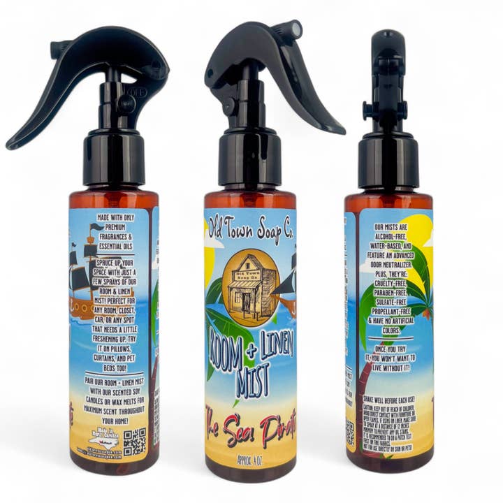 Old Town Soap Co. – wholesale Room & linen spray – Beach Scents Room + Linen Mist (Avail in 5 Great Scents!)4