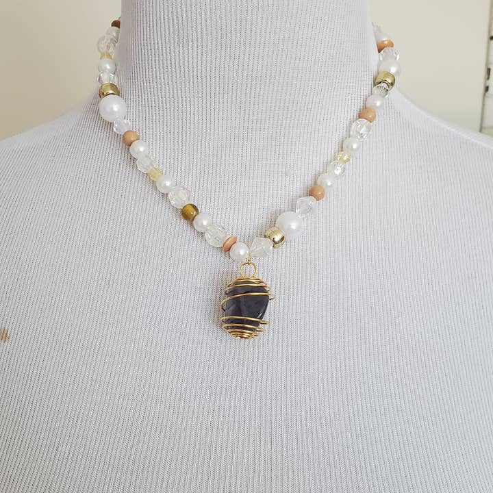 Skullduggery Studios - Wholesale Pendant/Charm Necklace - Beaded Necklace with Crystal Pendant3