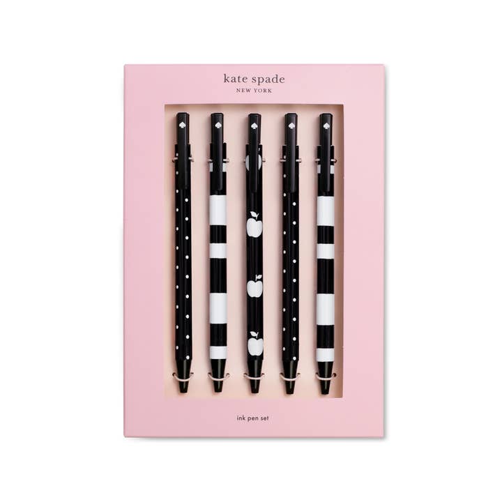 Kate Spade New York by Lifeguard Press - Wholesale Pen - Pen Set, Dots And Stripes