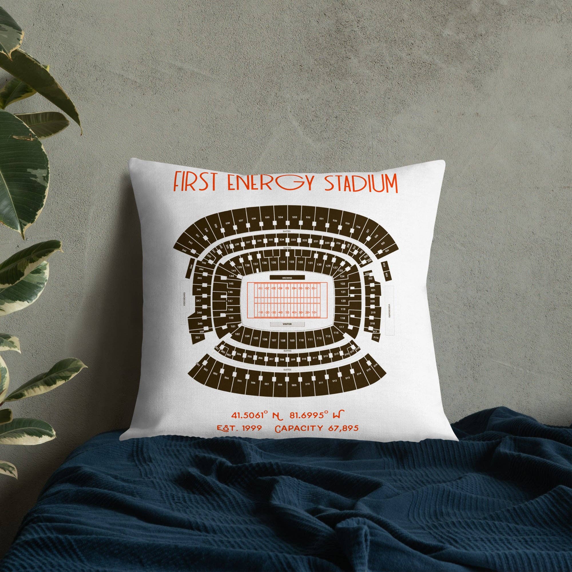 Stadium Prints by BTB – wholesale Throw/decorative pillow – Cleveland Browns Football Stadium & City Pillows6