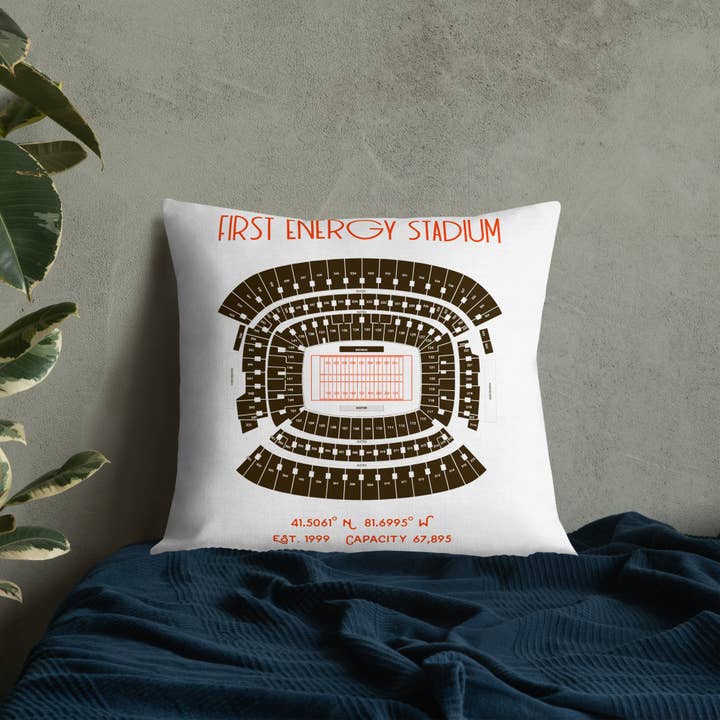 Stadium Prints by BTB – wholesale Throw/decorative pillow – Cleveland Browns Football Stadium & City Pillows6