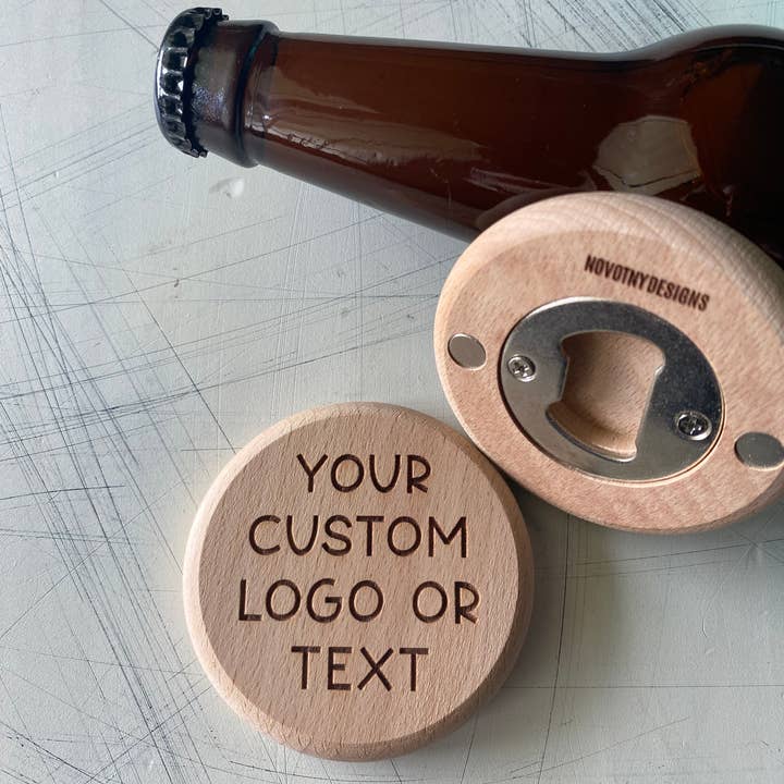 Novotny Designs - Wholesale Bottle/Wine Opener - Custom wood magnetic bottle opener0