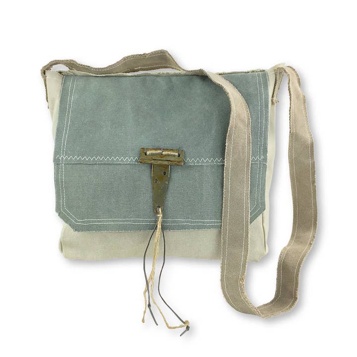 Peyton Large Slate Messenger Bag for wholesale by ReLoved by Honey and Me featuring Simply Saguaro