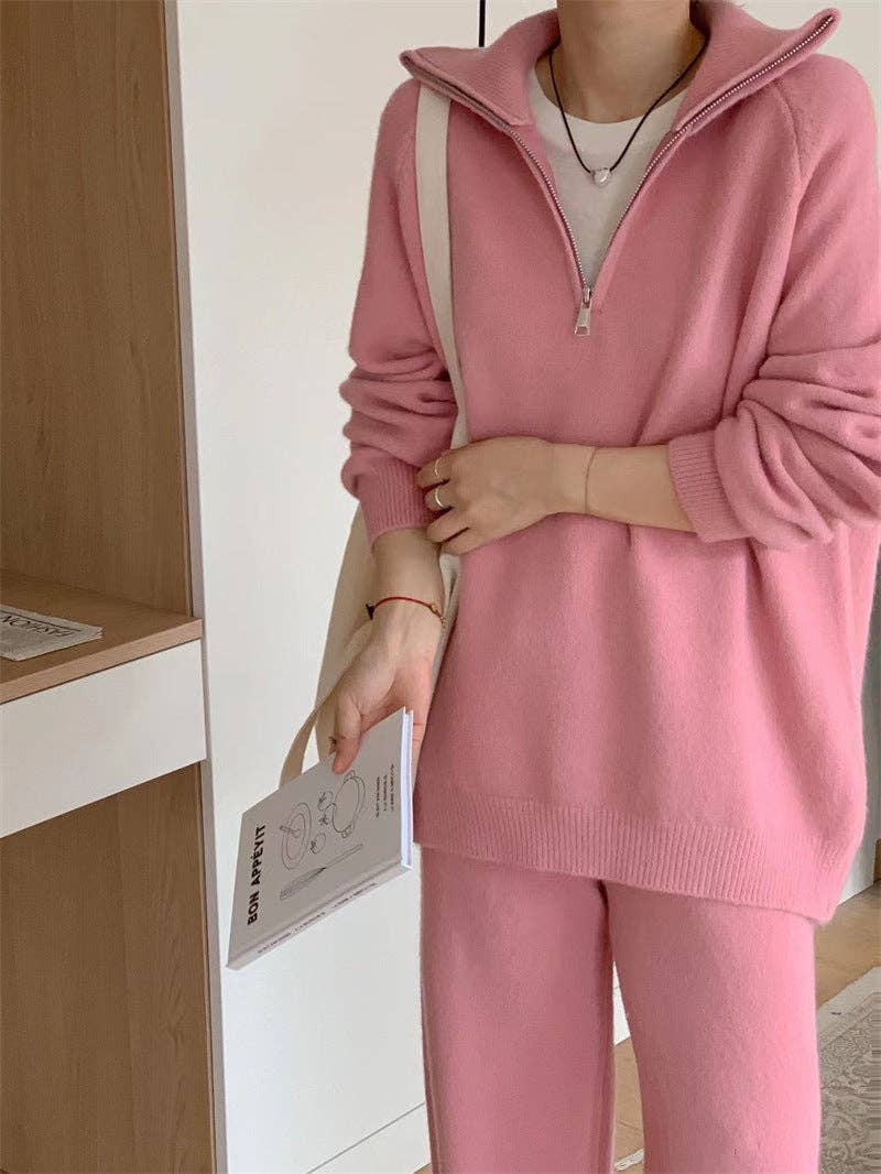 Marayn – Conjuntos Casual - Mulher por atacado – Conjunto de Malha Suave Estilo Aconchegante para Outono Inverno12