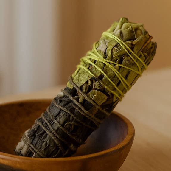 Reversible Sage Smudge Sticks 4" for wholesale by VIE