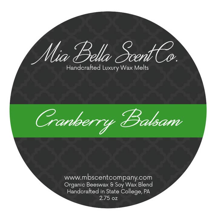 Cranberry Balsam Wax Melt for wholesale by Mia Bella Scent Company