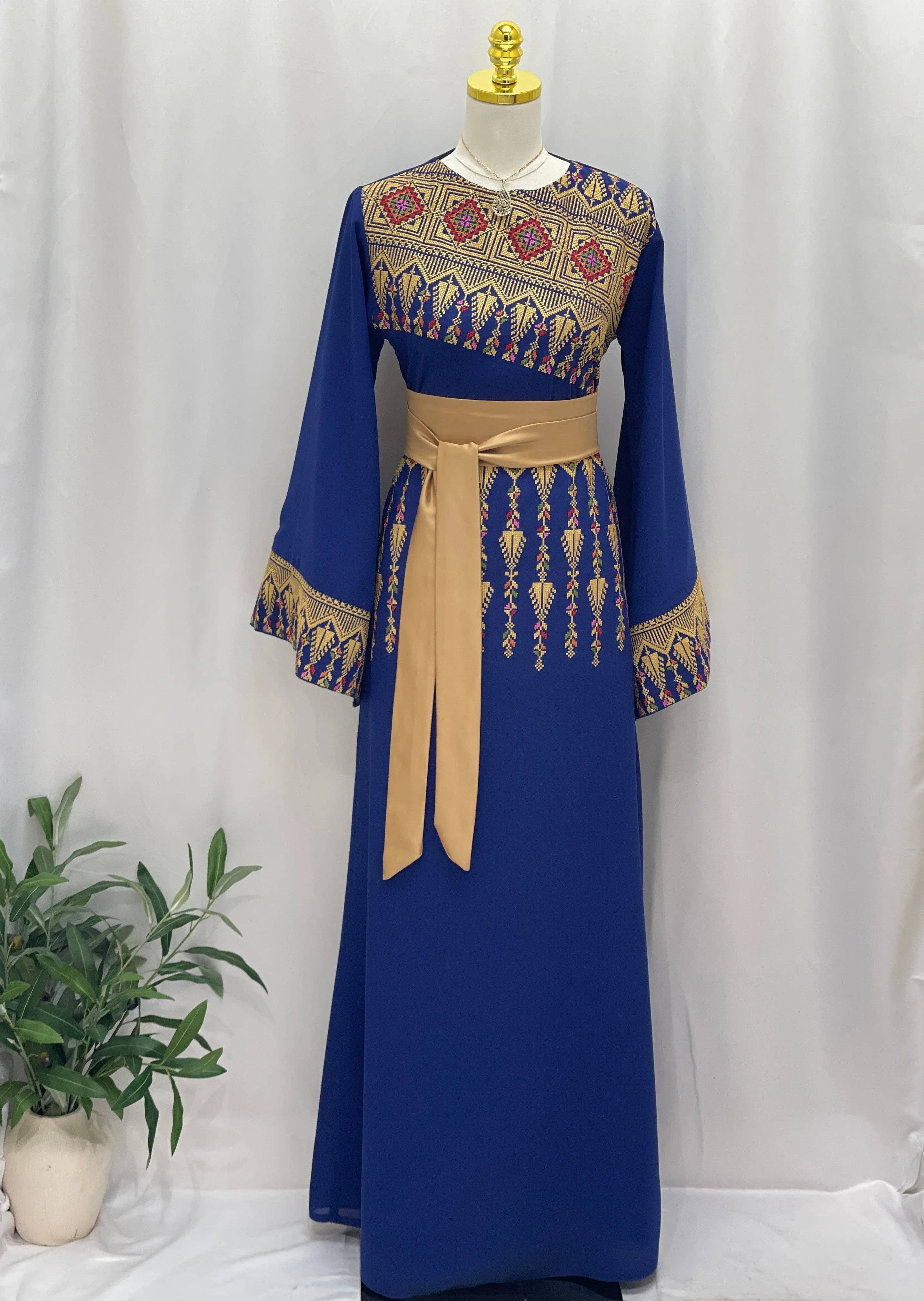 Palestinian Elegance - Vente Robe – femme - Robe Suha Modren Brodée : Une Harmonie Parfaite de Tradition9