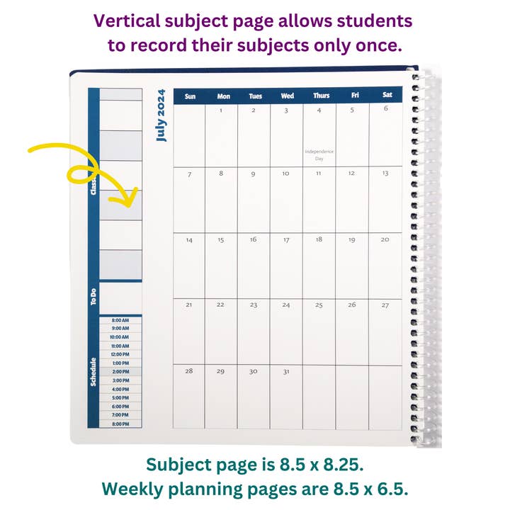 Order Out of Chaos Planners - Wholesale Planner - 2025-26 Academic Planner: A Tool For Time Management® (8.25x8.5) With All Day Planning6