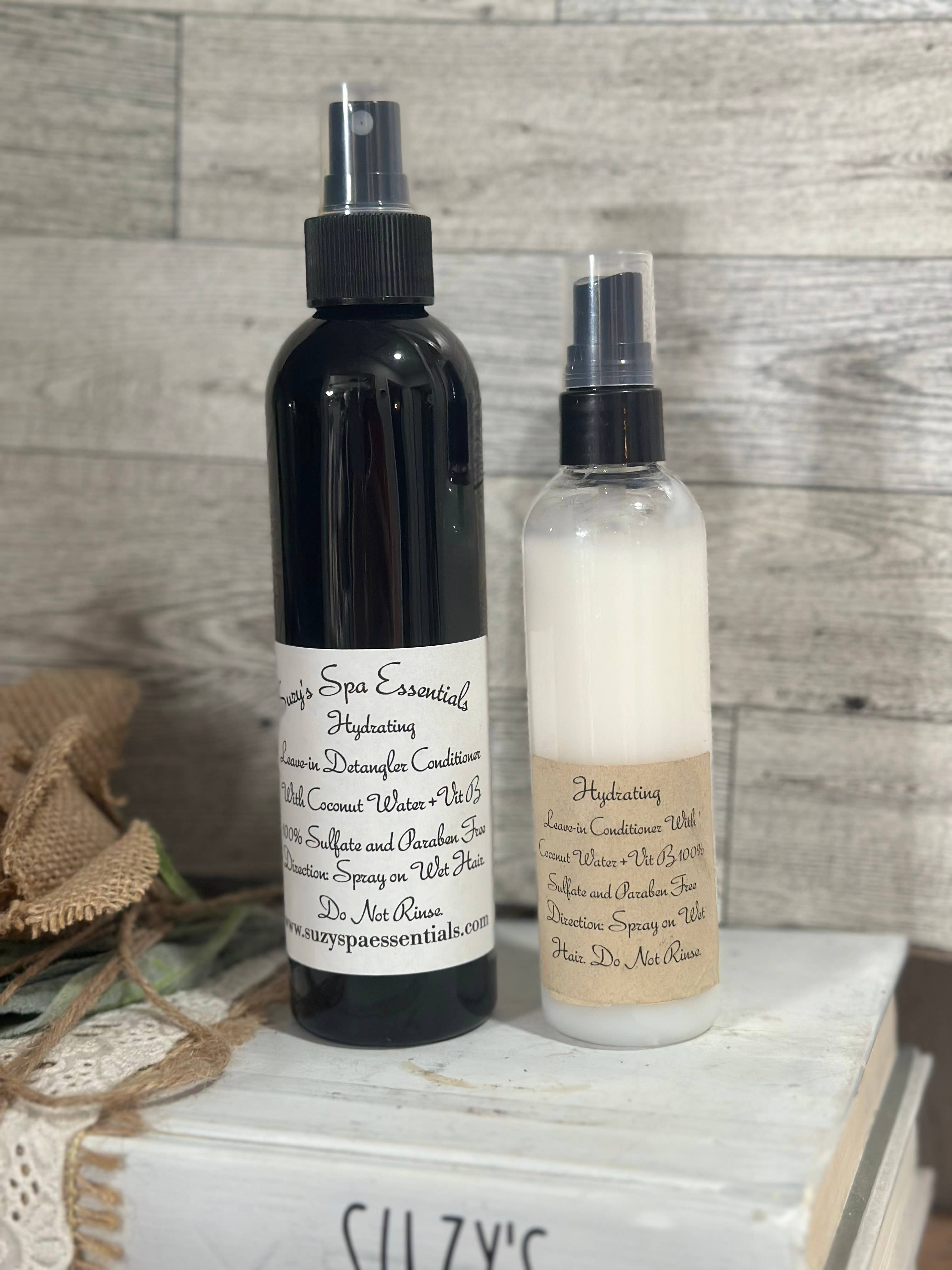 Suzy Spa Essentials - Wholesale Hair Leave-In Conditioner - Hydrating Leave-In Conditioner with Coconut Water – 8 oz6