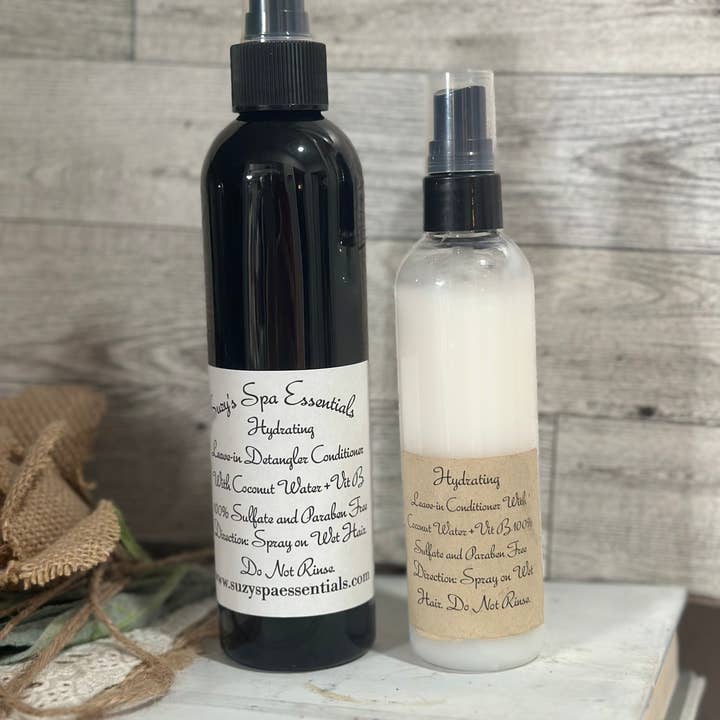 Suzy Spa Essentials - Wholesale Hair Leave-In Conditioner - Hydrating Leave-In Conditioner with Coconut Water – 8 oz6