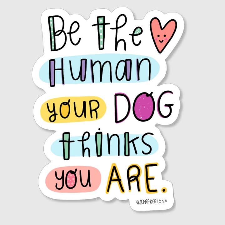 Hundälskare - vinyl klistermärke för wholesale av Jenipher Lyn / Nightly Doodles