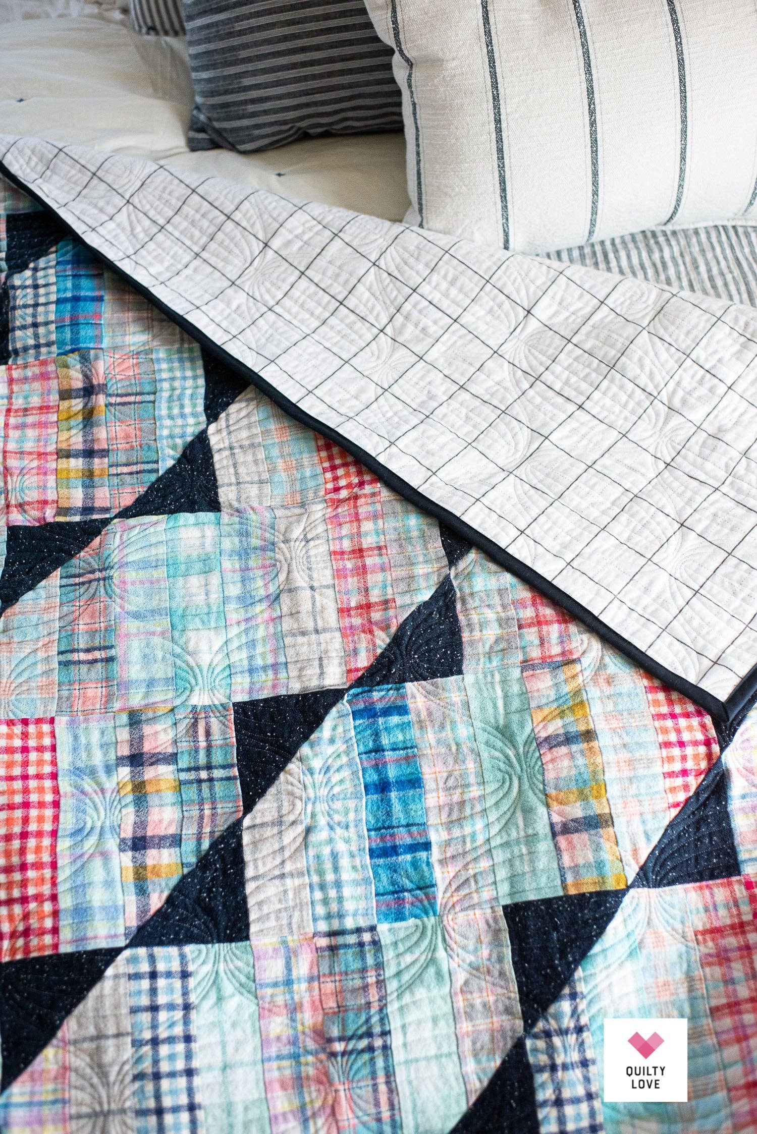 Quilty Love - Wholesale Craft Sewing Kit - Happy Stripes Printed PAPER pattern7