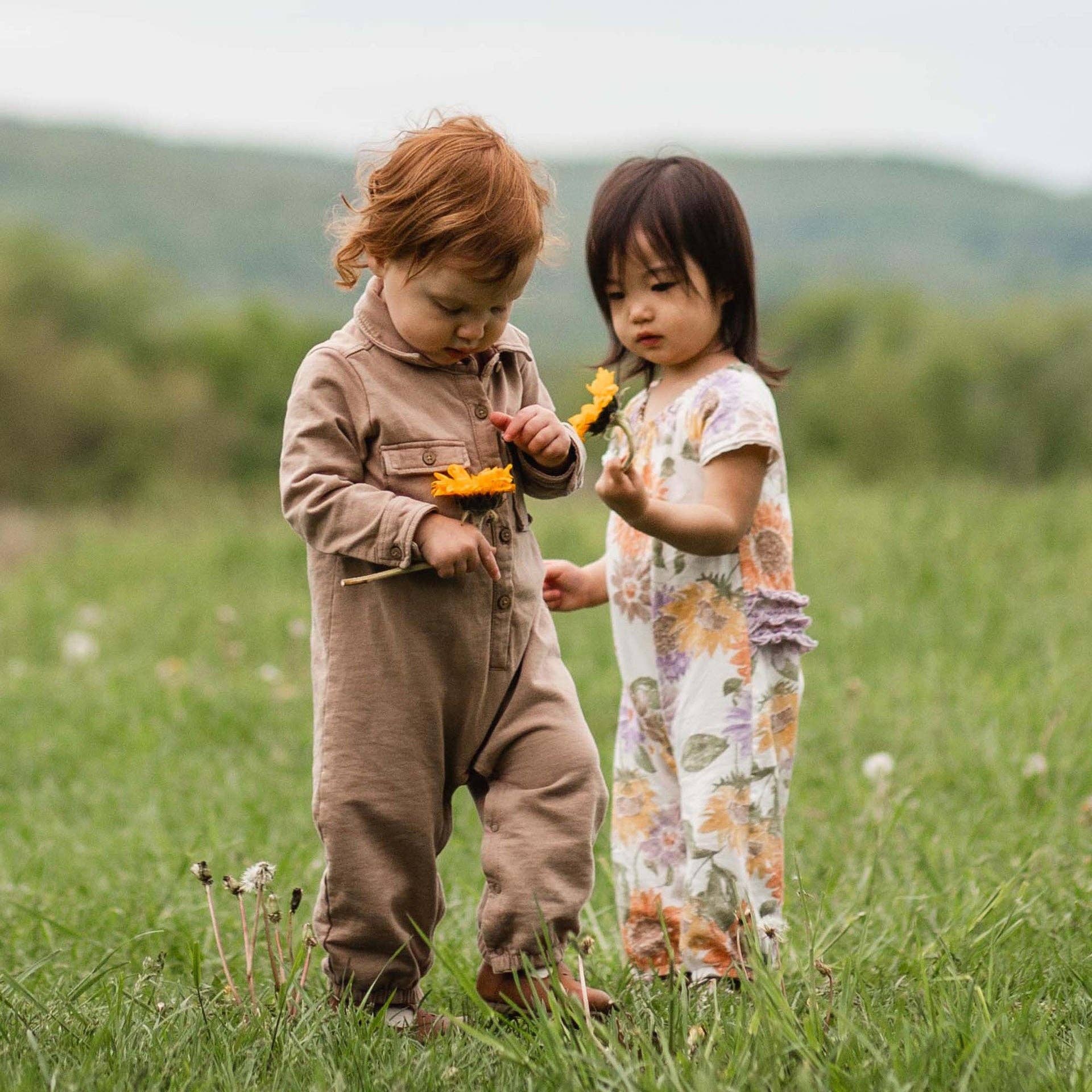 Ginger Loaf Acid Wash Infant Jumpsuit for wholesale on Faire7