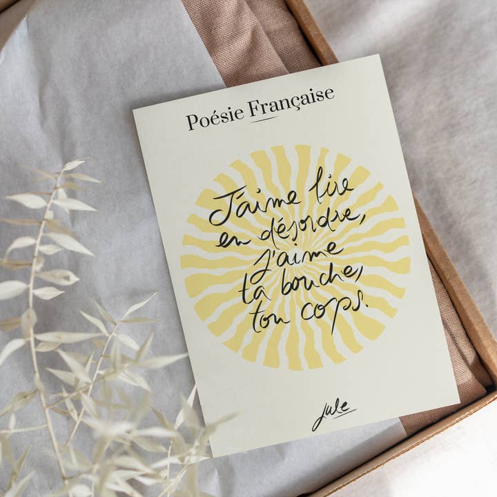 Poesie Française - Wholesale Stationery/Notecard Set - Greeting card Bouche1