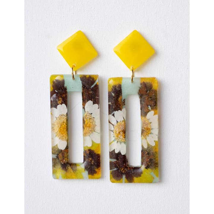 Lysandre Daisy Ohrringe, Sanvitalia für den Großhandel von pansyka