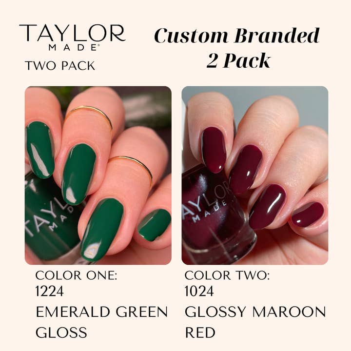 Taylor Made Polish - Vendita all'ingrosso Smalto per unghie - Smalto per unghie personalizzato: confezione da 2 a lunga tenuta + vegano + non tossico232