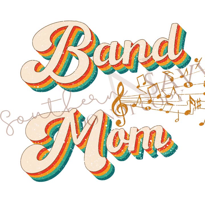 Band Mom Retro UV DTF et DTF pour la vente par Southern N Savvy