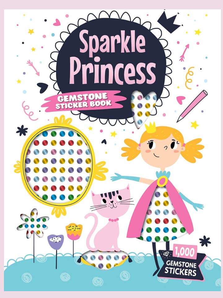 Sparkle Princess Gemstone Sticker Book for wholesale by Fox Chapel Publishing