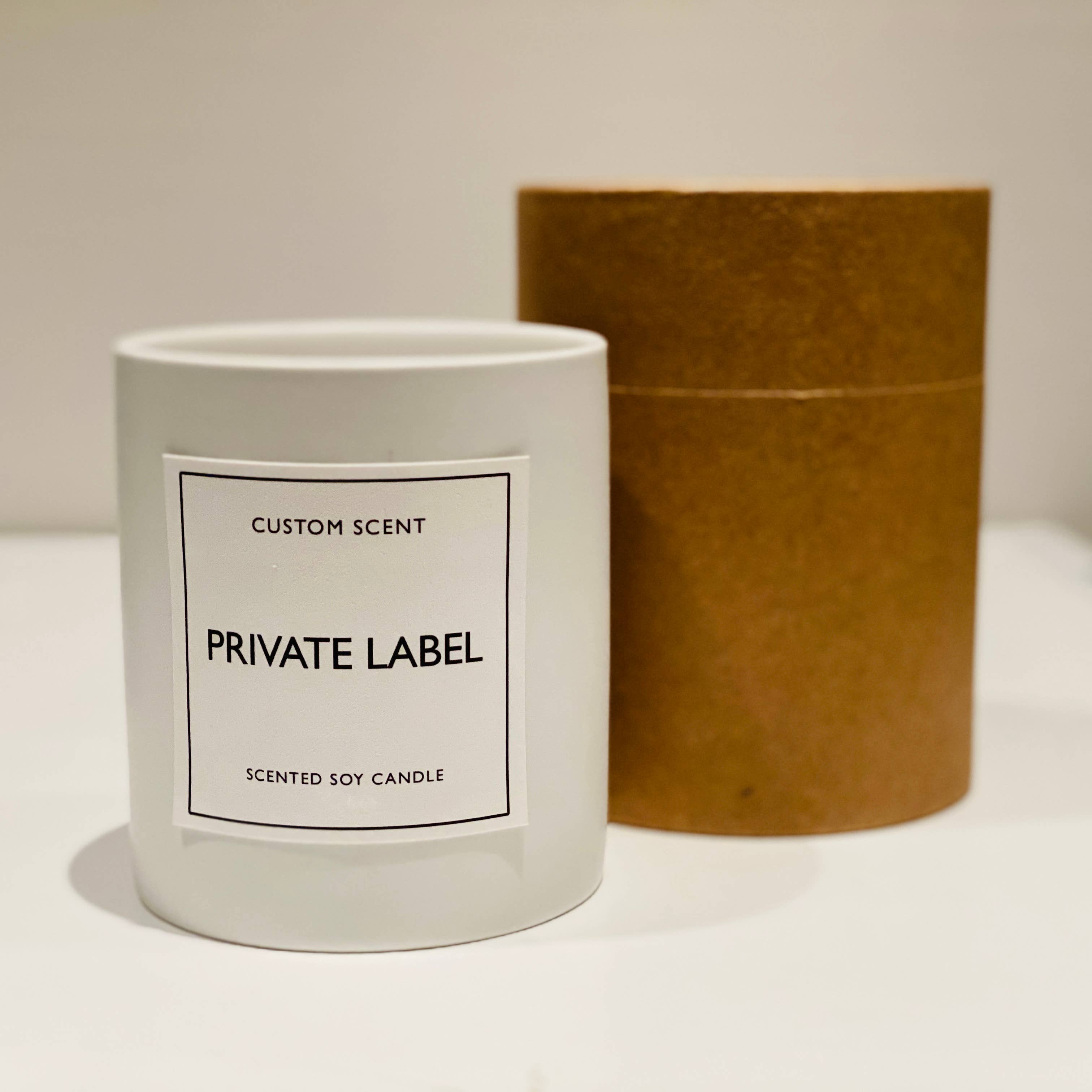 Atelier 880 - Wholesale Jar/Filled Candle - Private Label White Ceramic 12 oz Candles / Gift Box1