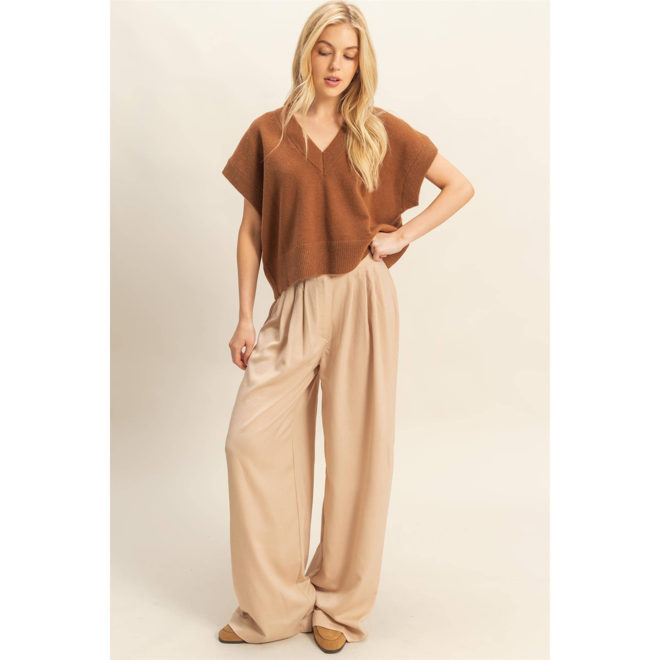 HYFVE – wholesale Sleeveless sweatshirts – Women′s – Oversized V-Neck Sweater Vest12