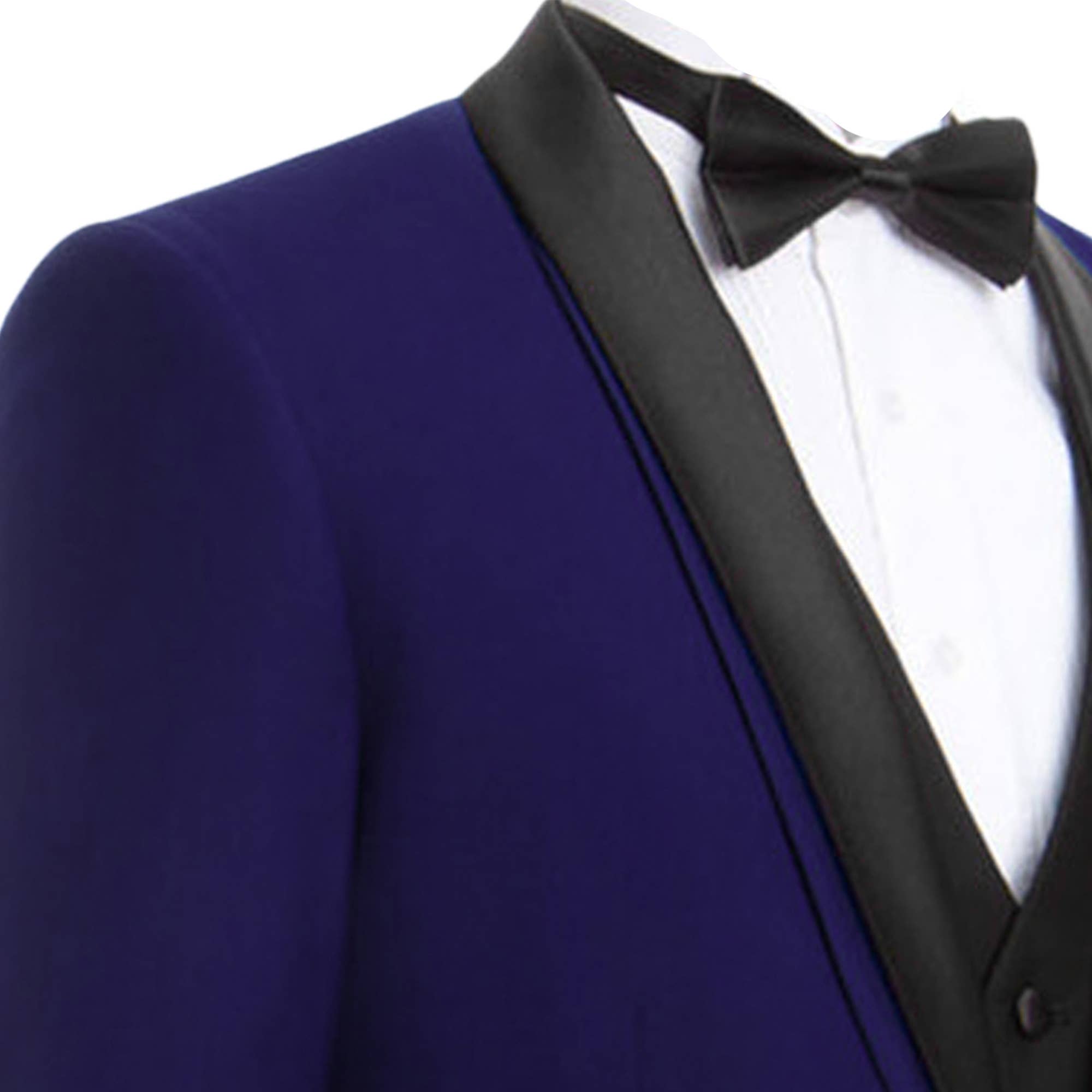 Bryan Michaels 3pc Slim Shawl Collar Vested Tuxedo, Purple for wholesale on Faire1