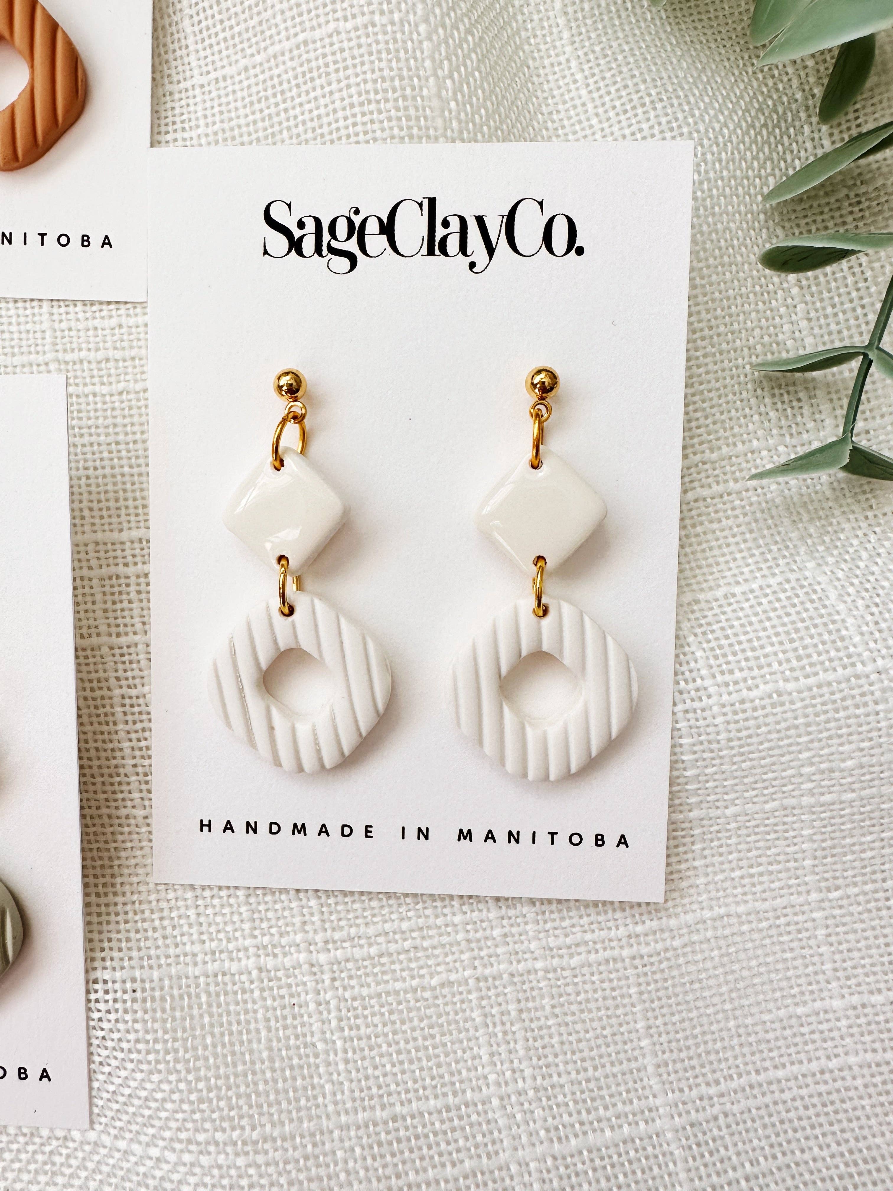 SageClayCo - Wholesale Dangle Earrings - Shannon | Earth Tones Collection4