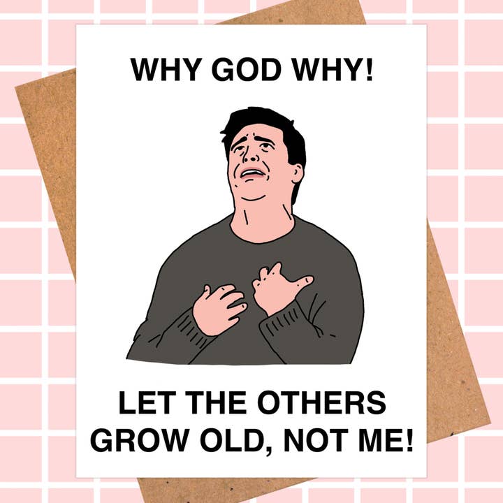 Joey Tribbiani, carte d'anniversaire amusante pour amis pour la vente par Pop Hot Cards