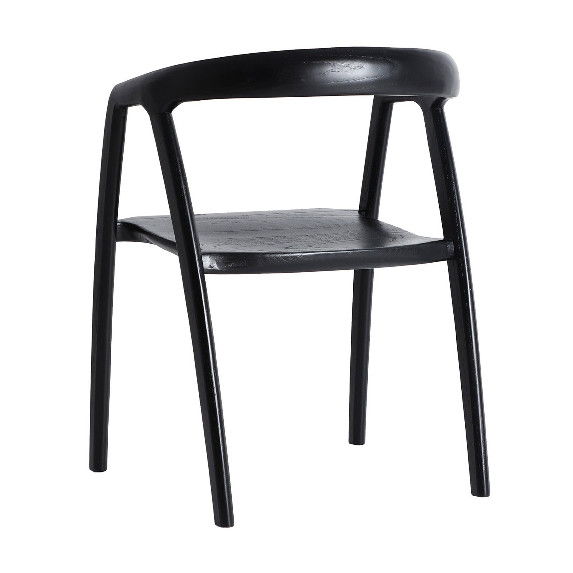 Kodu - Wholesale Chair - Black elm wood chair measuring 42x47x77cm3